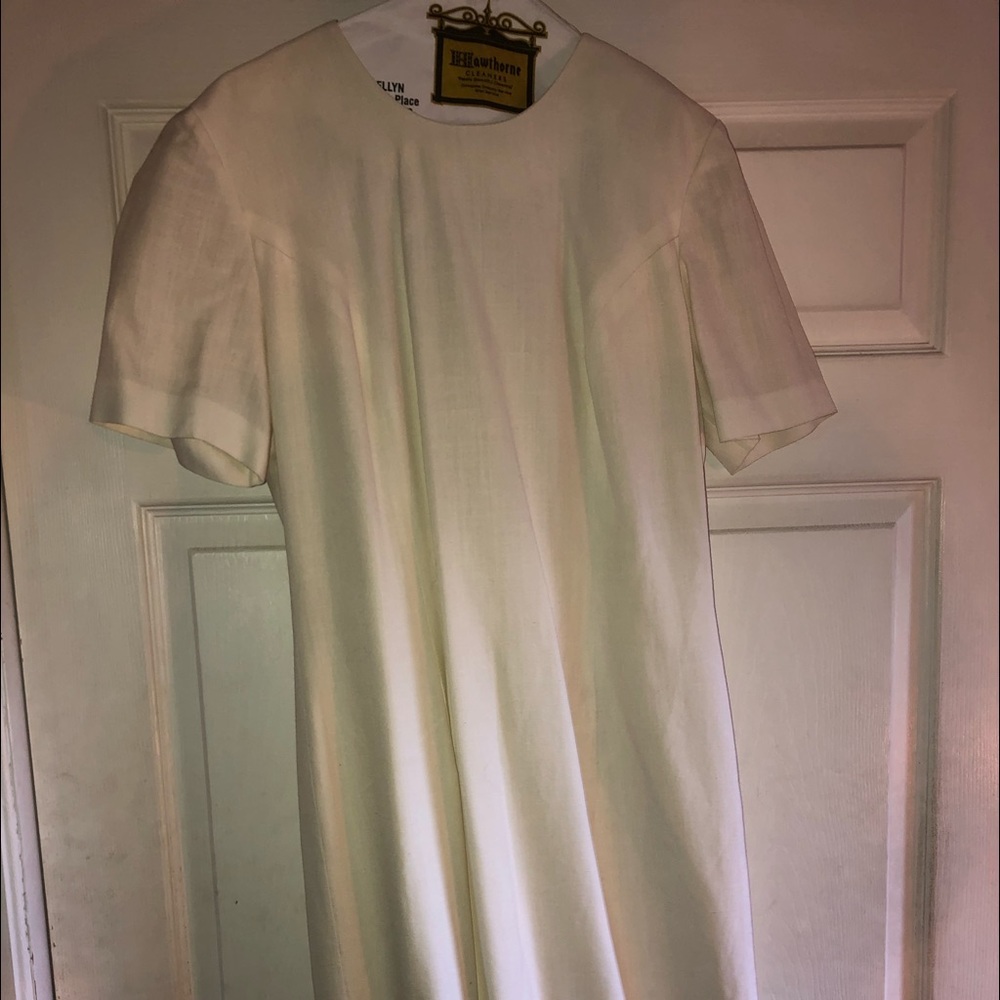 Vintage Cream Dress with Original Should Pads!